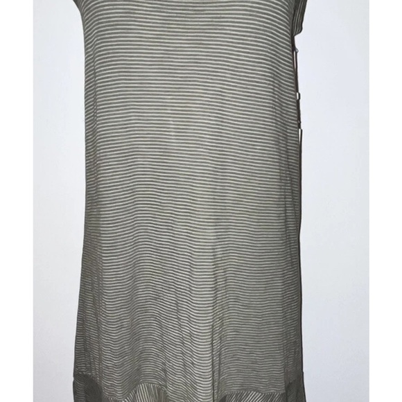 Caslon Summer Casual T shirt Dress Striped  Summer Sleeveless Size M - Picture 1 of 6